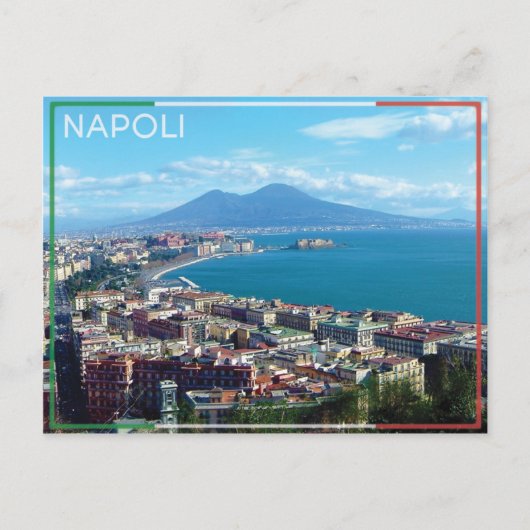 Napels - Briefkaart Napoli. (Voorkant)