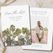 Napels Bruiloft Florida Save the Date Kaart