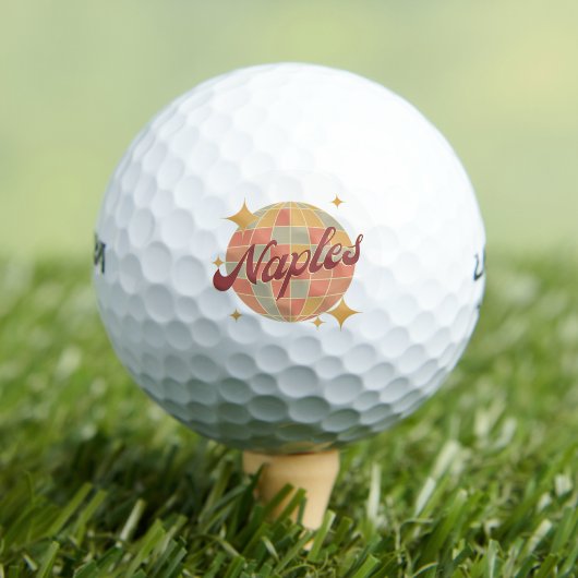 Napels City Florida Retro golfresort Golfballen