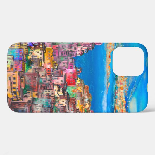 Napels cityscapeart, stad, italiaans, landschap, m Case-Mate iPhone case (Achterkant (horizontaal))