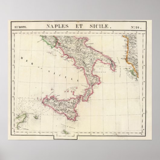 Napels en Sicilië 26 Poster (Voorkant)