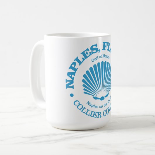 Napels Fl (zeeschelp) Koffiemok (Voorkant links)