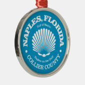 Napels Fl (zeeschelp) Metalen Ornament (Rechts)