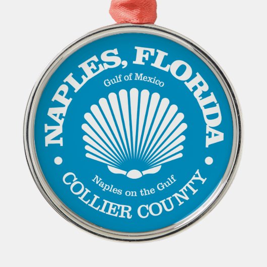 Napels Fl (zeeschelp) Metalen Ornament (Voorkant)