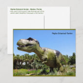 Napels Florida Botanische Garden - T Rex Dinosaur Briefkaart (Voorkant / Achterkant)