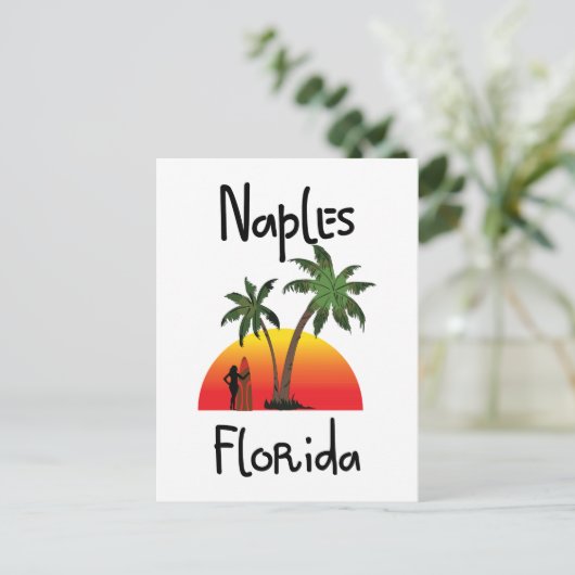 Napels Florida Briefkaart (Staand voorkant)