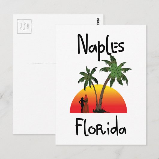 Napels Florida Briefkaart (Voorkant / Achterkant)