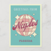 Napels Florida disco Retro  Briefkaart (Voorkant)