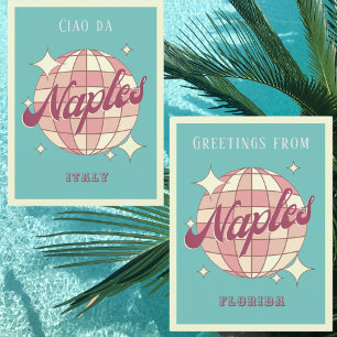 Napels Florida disco Retro  Briefkaart