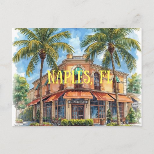 Napels florida dromen briefkaart (Voorkant)