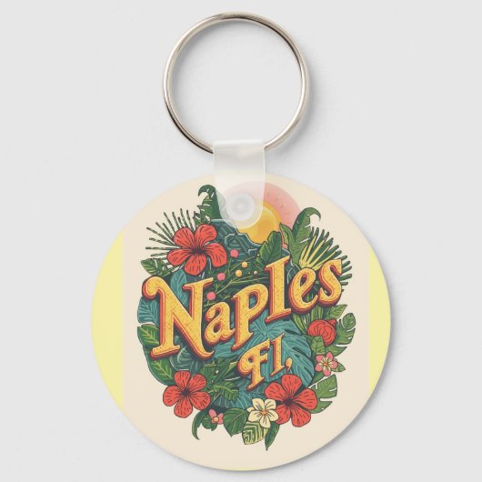 Napels florida dromen  sleutelhanger (Voorkant)