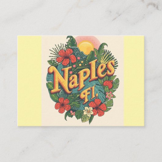 Napels florida dromen visitekaartje (Voorkant)