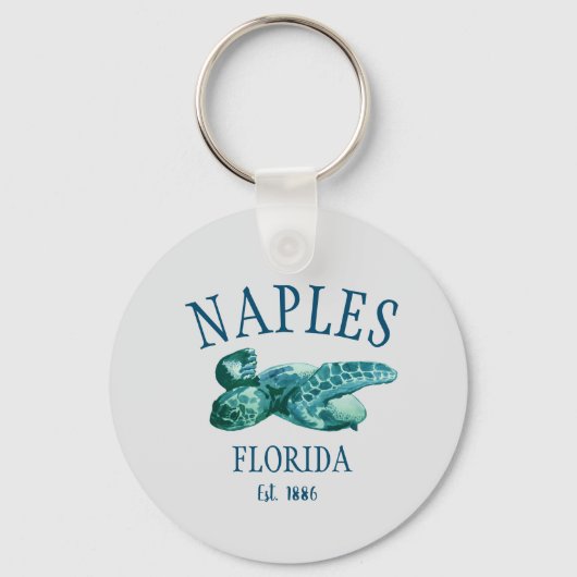 Napels Florida Est schildpad Sleutelhanger (Voorkant)