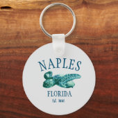 Napels Florida Est schildpad Sleutelhanger (Achterkant)