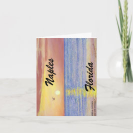 NAPELS, FLORIDA GEVOUWEN NOOT KAART