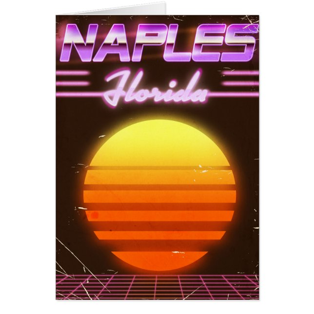 Napels Florida jaren 80 reisposter (Voorkant)