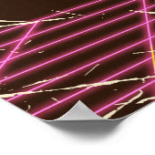 Napels Florida jaren 80 reisposter Poster (Hoek)