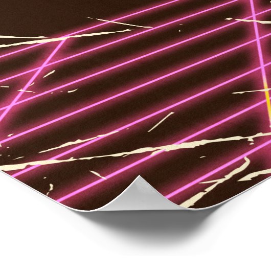 Napels Florida jaren 80 reisposter Poster (Hoek)