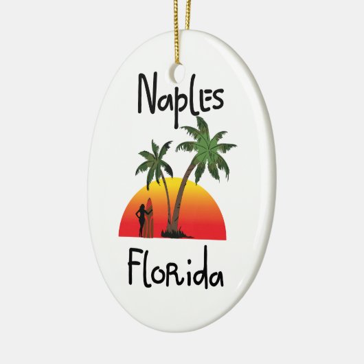 Napels Florida Keramisch Ornament (Links)