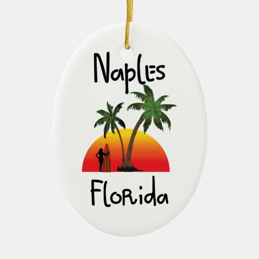 Napels Florida Keramisch Ornament (Voorkant)