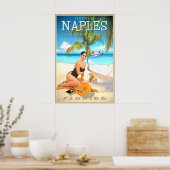 Napels Florida Reisposter Princess Beach Royal Poster (Keuken)