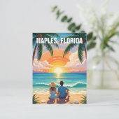 Napels Florida Reizen Briefkaart (Staand voorkant)