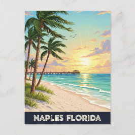 Napels Florida Reizen Briefkaart