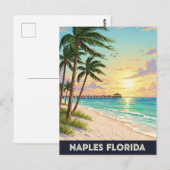 Napels Florida Reizen Briefkaart (Voorkant / Achterkant)