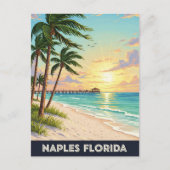 Napels Florida Reizen Briefkaart (Voorkant)