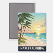 Napels Florida Reizen Magneet (Voorkant / Achterkant)