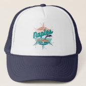 Napels Florida Retro  met ontploffing op zonsonder Trucker Pet (Voorkant)