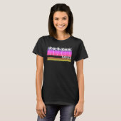 Napels Florida Retro Style Beach Sunset 70 T-shirt (Voorkant volledig)