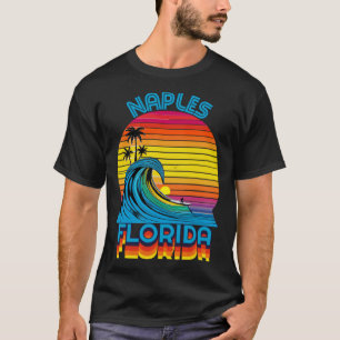 Napels Florida Retro Throwback Surf & Beach Souven T-shirt