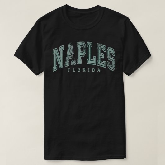 Napels Florida Retro US City State Pride T-shirt (Design voorkant)