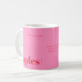 Napels Florida roze modern Koffiemok (Voorkant links)