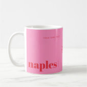 Napels Florida roze modern Koffiemok (Links)