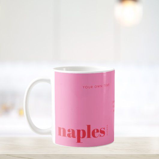 Napels Florida roze modern Koffiemok