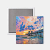Napels, Florida schilderachtig Briefkaart Magneet (Voorkant / Achterkant)