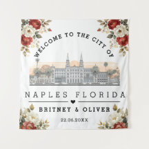 Napels Florida Silhouette – Op maat gemaakte huwel