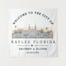Napels Florida Silhouette – Op maat gemaakte huwel