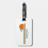 Napels Florida Sun Palm Trees Bagagelabel (Achterkant verticaal)