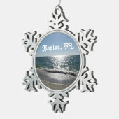 Napels, Florida Tin Sneeuwvlok Ornament (Rechts)