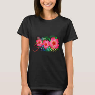 Napels Florida Tropische Bloemen Familie Vakantie T-shirt