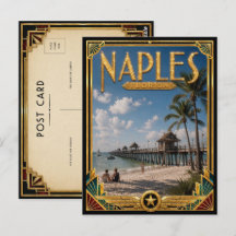 Napels Florida Vintage Art Deco Gouden Tijdperk