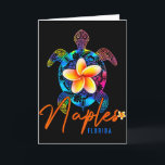 Napels Florida Zeeschildpad Tie Dye Tropische Vaka Kaart<br><div class="desc">Napels Florida Zeeschildpad Tie Dye Tropische Vakantie</div>