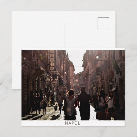 Napels Gebouwen (Napoli) briefkaart (Voorkant / Achterkant)