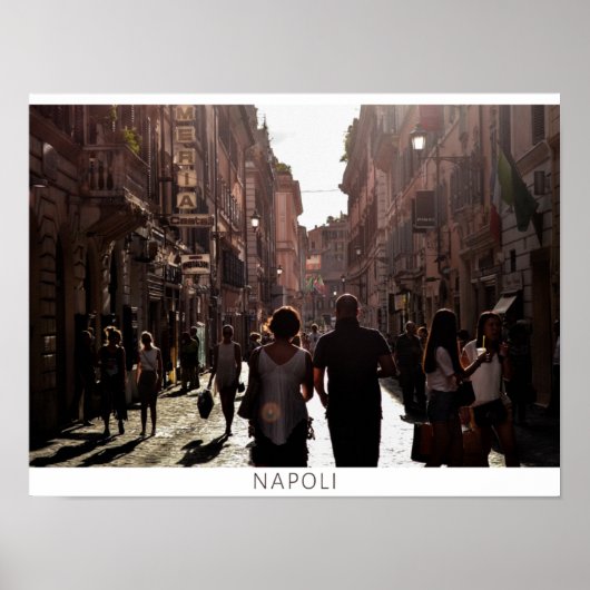 Napels Gebouwen (Napoli) Poster (Voorkant)