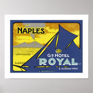 Napels Grand Royal Hotel Poster