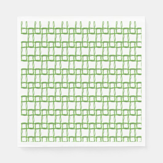 Napels - Groene vezels geweven Servet (Voorkant)