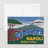 Napels, Italiaans Riviera Briefkaart (Voorkant / Achterkant)